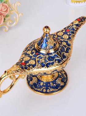 阿拉丁神灯家用复古东南亚工艺品轻奢创意书房许愿灯俄罗斯摆件