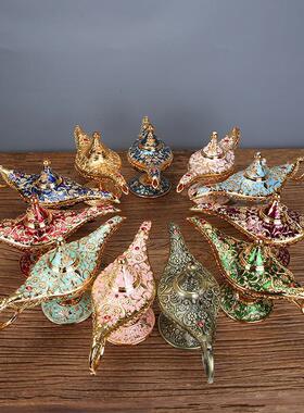 阿拉丁神灯家用客厅书房酒柜复古创意俄罗斯许愿灯轻奢工艺品摆件