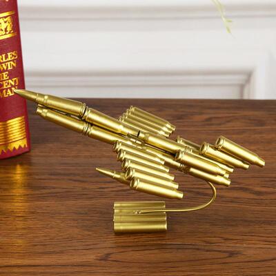 厂家直供子弹壳工艺品军事真模型铁艺摆件1002飞机