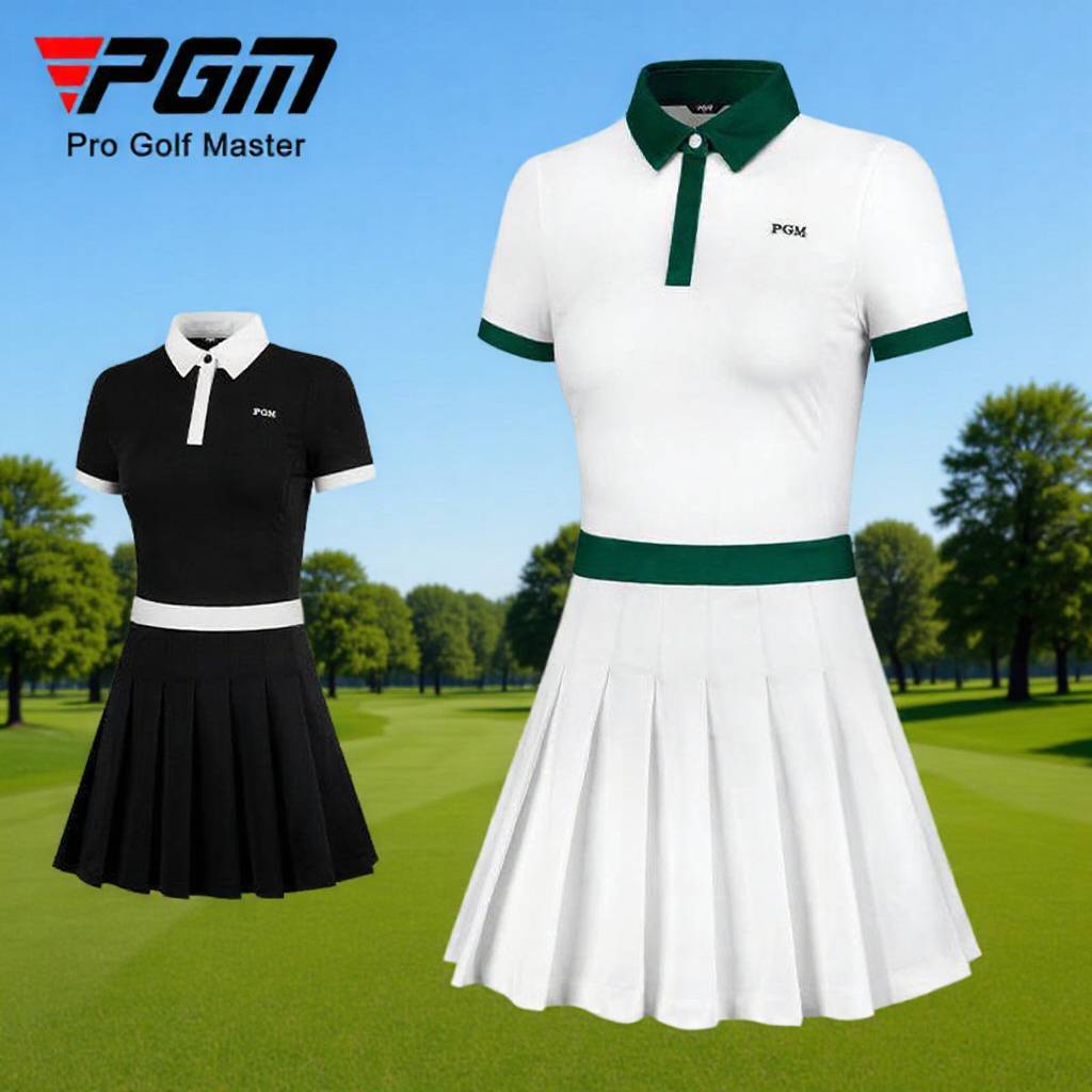 PGM高尔夫女士夏季修身连衣裙配