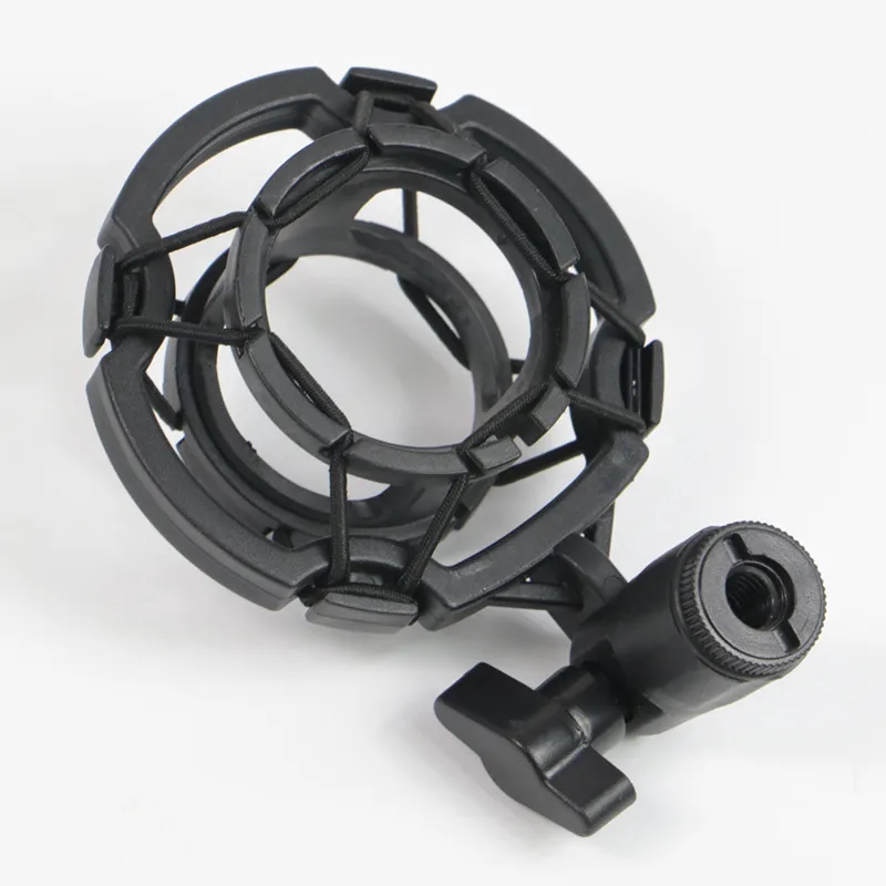 电容麦克风小奶瓶话筒夹专用4.5CM塑料悬臂支架防震架网络直播K歌