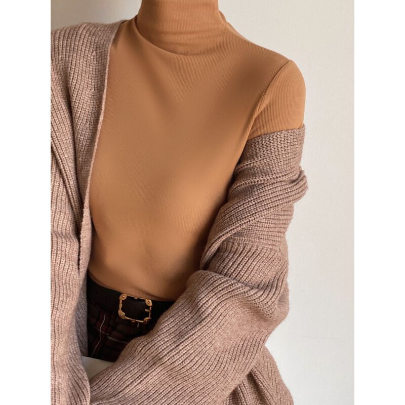 VEE High collar Solid Jerseyin the Women's clothing/Boutique , Shirt  category - from Buy2taobao.com to provide professional Taobao agent buy service