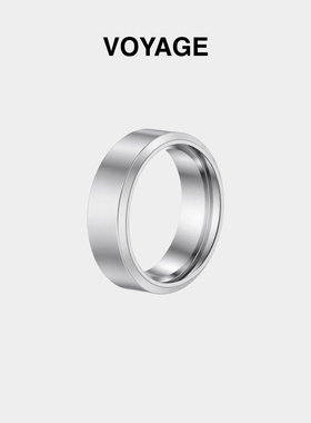 光面钛钢素圈戒指男款指环食指戒