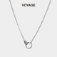 VOYAGE环环相扣项链小众设计锁骨链女款 高级感气质简约轻奢配饰夏