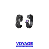 VOYAGE情侣黑色对戒冷淡风高级感设计小众开口戒指男生女一对指环