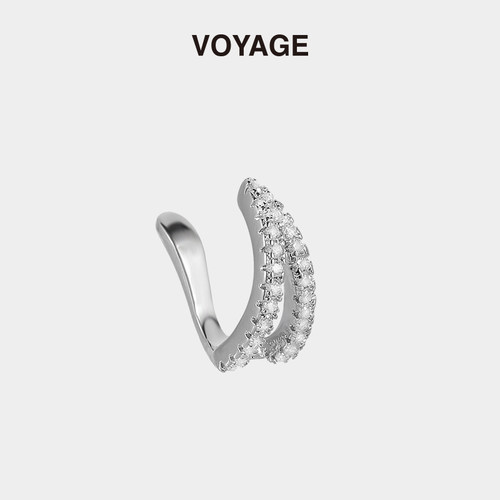 VOYAGE镶钻耳骨夹女个性小众设计