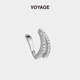 VOYAGE轻奢镶钻耳骨夹女无耳洞小众设计感高级冷淡风耳夹气质耳饰