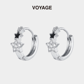 星星耳扣耳环女圈圈耳圈轻奢高级小众设计感独特耳坠甜酷耳钉耳饰