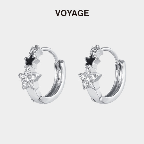 VOYAGE星星耳扣耳环女气质小众