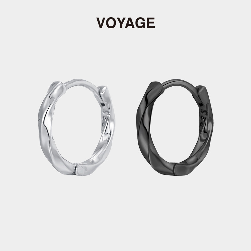 VOYAGE秋冬素圈耳环圈圈小众