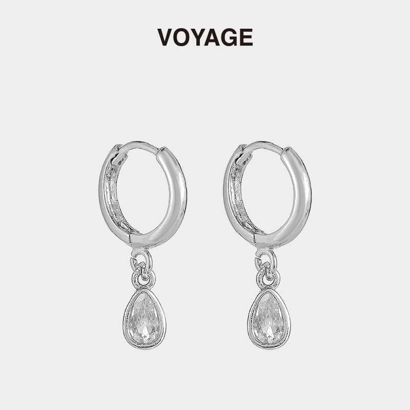 VOYAGE水滴吊坠耳环小众气质