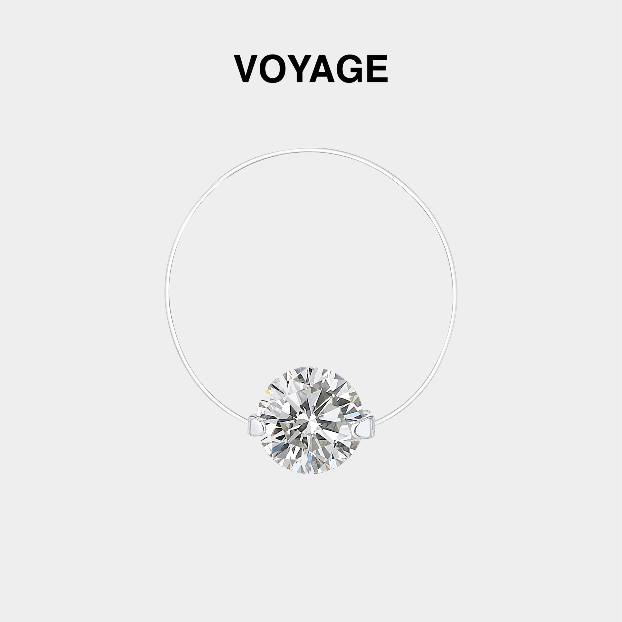 人鱼之泪隐形鱼线锆石戒指女配饰