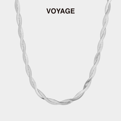 VOYAGE编织蛇骨链项链小众设计