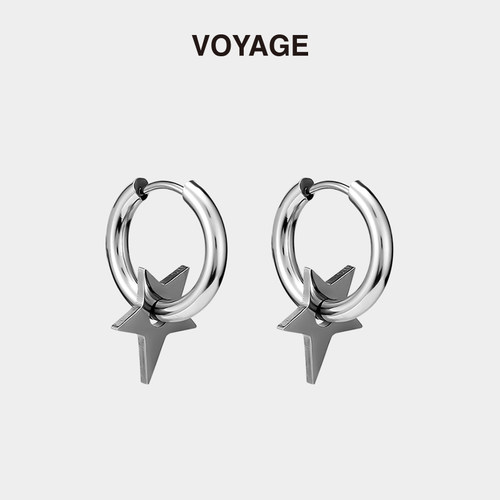 VOYAGE钛钢星星小众设计感耳环