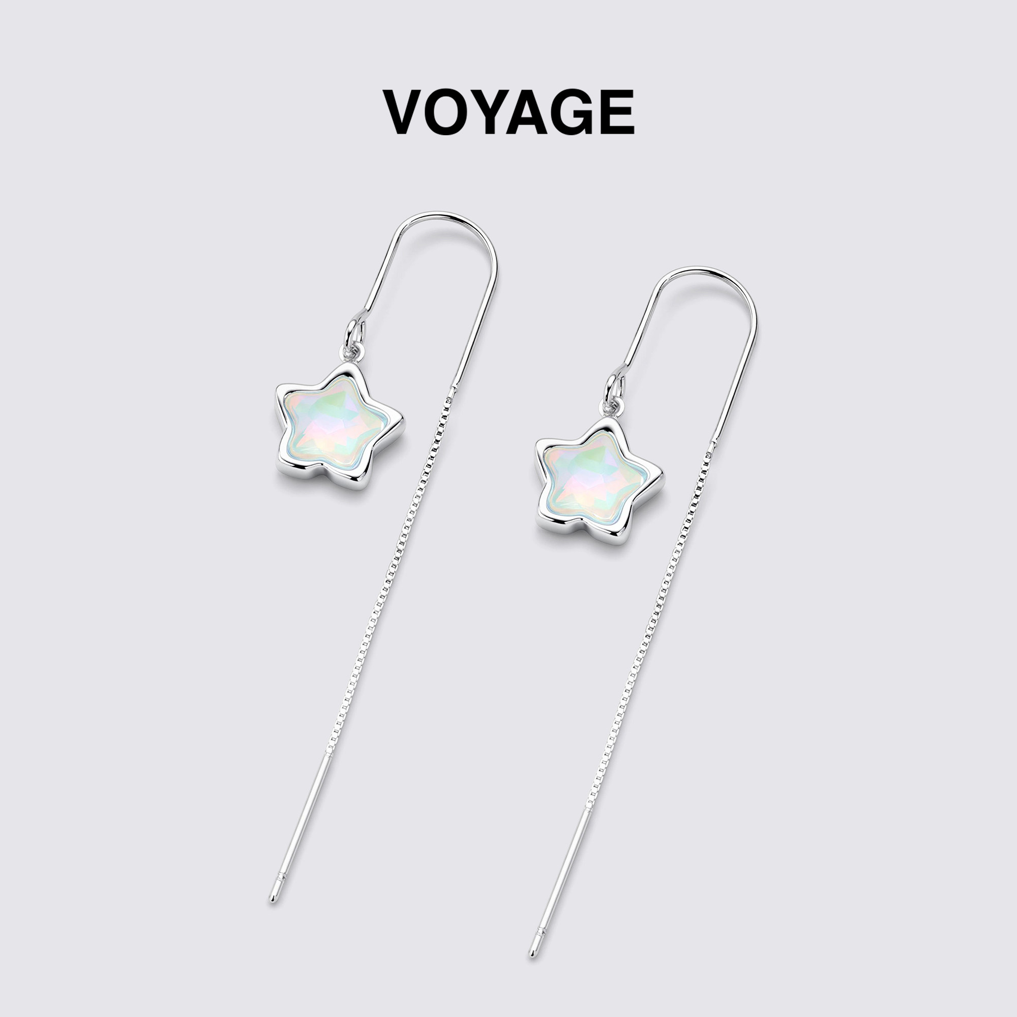 彩色渐变五角星星吊坠耳线女耳环耳钉轻奢小众耳坠耳挂高级感耳饰,饰品/流行首饰/时尚饰品新,耳钉,淘宝优惠券,粉丝福利购,淘宝优惠卷