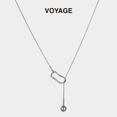 VOYAGE冷淡风毛衣链项链简约小众女款 卫衣高级感设计轻奢配饰链子
