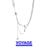 VOYAGE甜酷辣妹毛衣链小众轻奢项链女ins嘻哈链子配饰女款 锁骨链