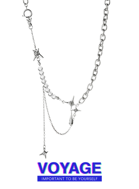 VOYAGE甜酷辣妹毛衣链小众轻奢项链女ins嘻哈链子配饰女款锁骨链