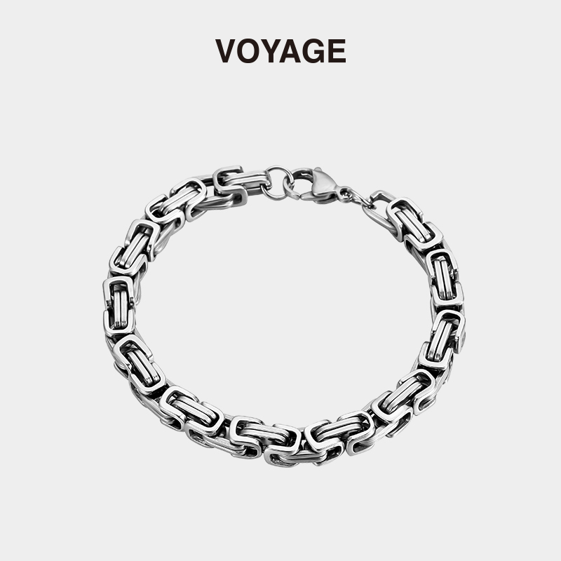 VOYAGE高启强同款钛钢古巴手链