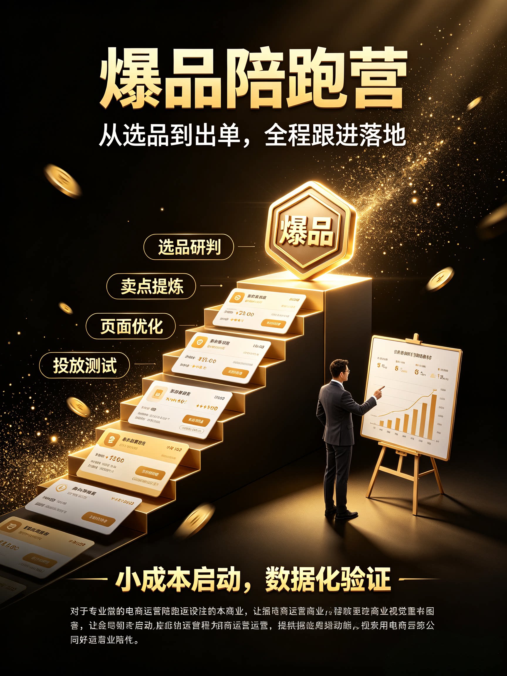 淘宝运营教程天猫教学电商陪跑新手开店指导拼多多推广培训课程