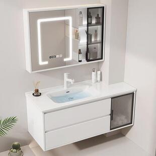 卫生间一体化台盆浴室柜定制切角洗漱组合卫生间洗脸盆洗手盆柜洗