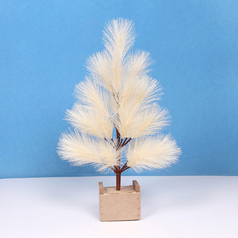 潘帕斯圣诞树桌摆亚马逊客厅INS