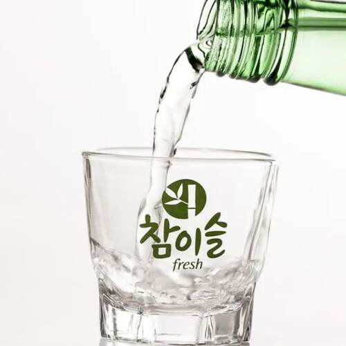 韩国真露清新可爱迷你洋酒杯玻璃烧酒白酒杯子50ml*20只一盒套装