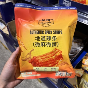 奥乐齐ALDI 地道辣条(微麻微辣) 180g 口感劲道 超市零食代购