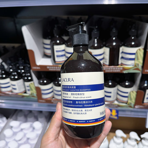 奥乐齐ALDI LACURA 佛手柑芳香洗发露500g 芳香柑橘香洗发水 代购