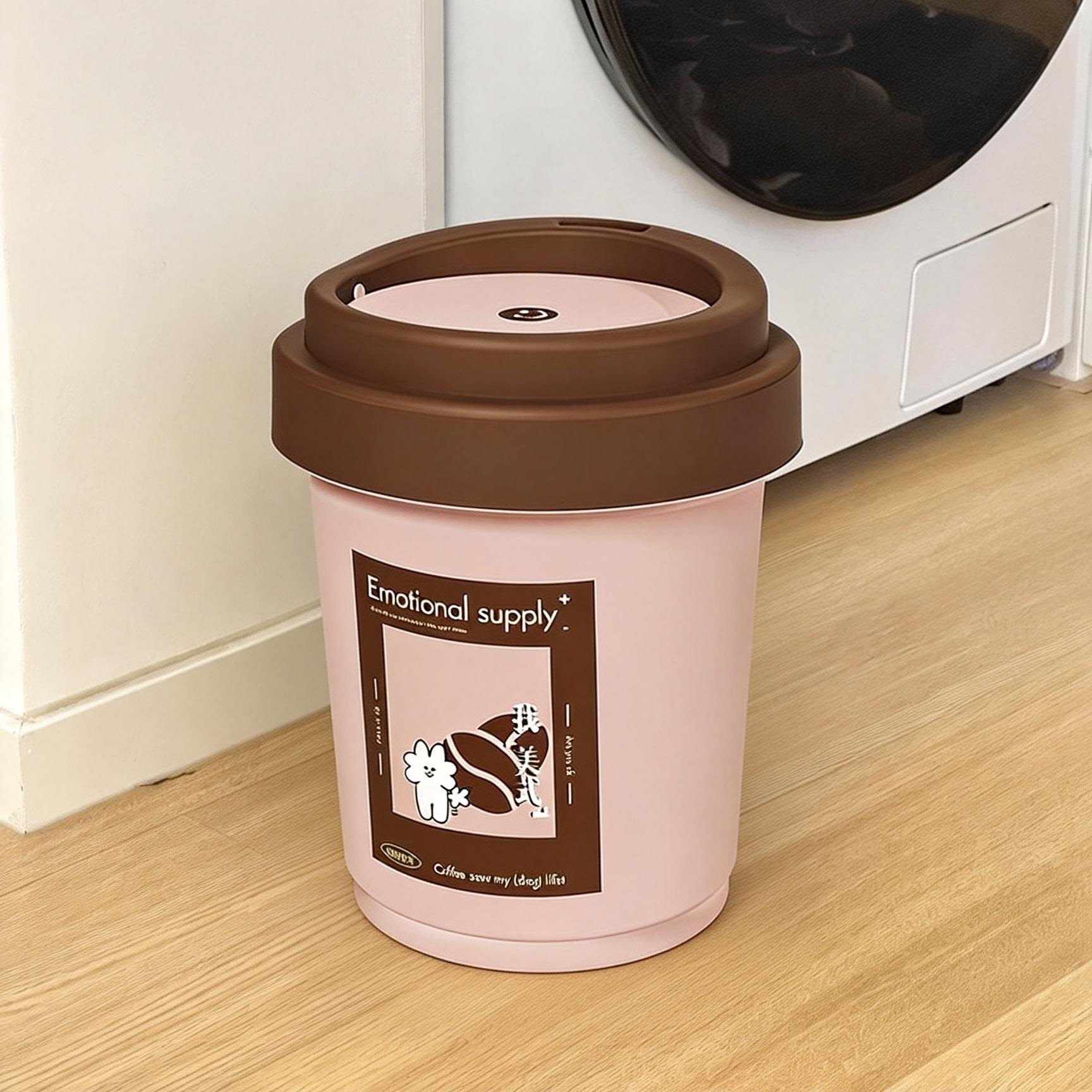 2026新款咖啡杯垃圾桶创意家用客厅大号大容量高颜值ins风卧室