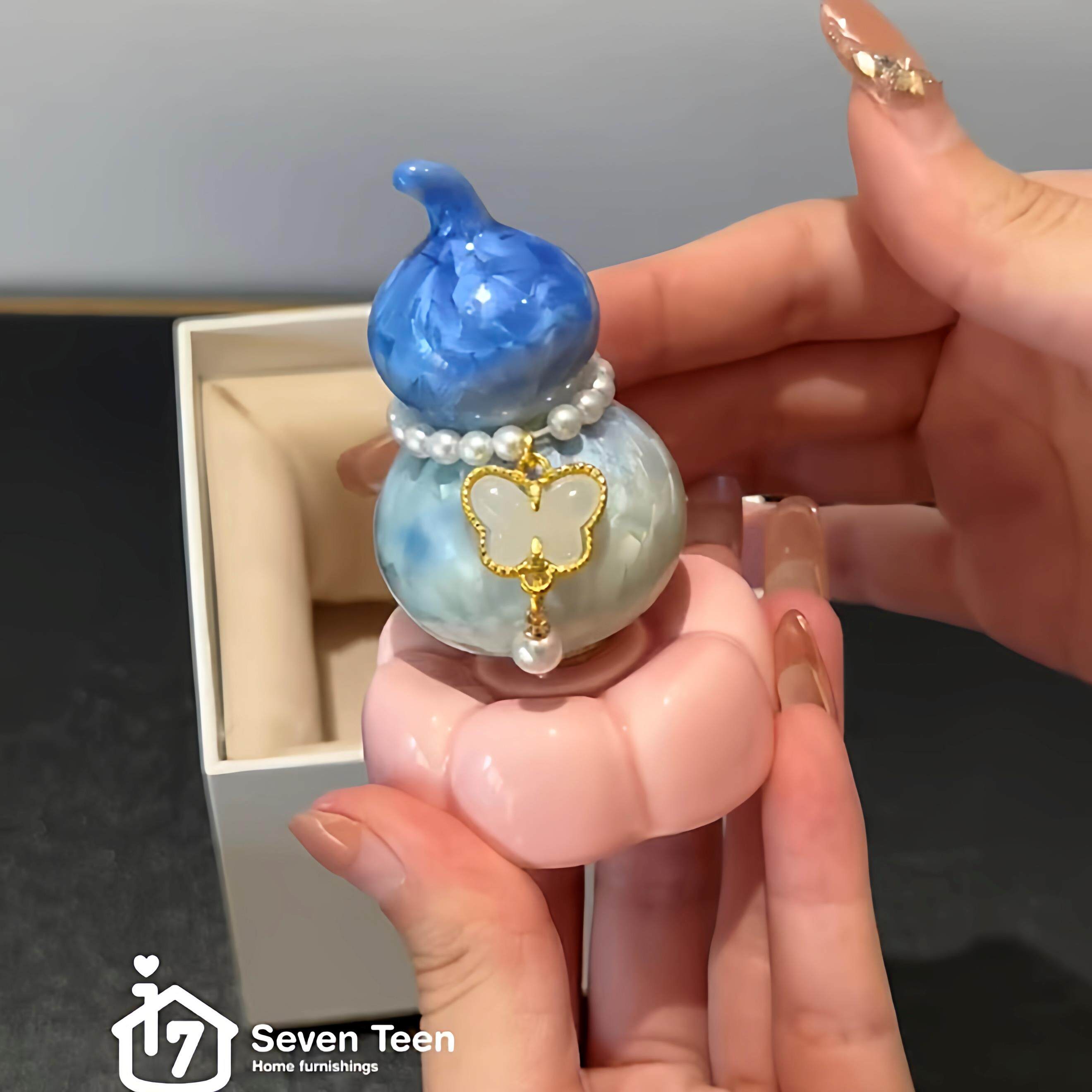 会转的陶瓷小葫芦简直太精致了