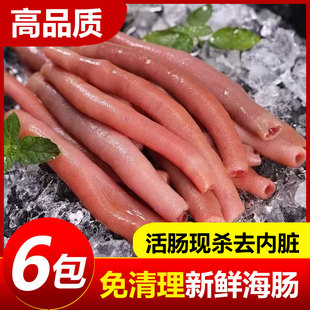 新鲜海肠鲜活海肠子急冻海肠皮烟台沙虫海鲜水产三去免处理200克