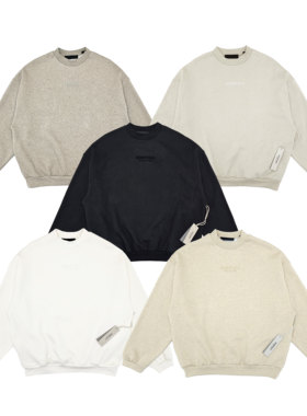 现货新品Fog Essentials云系列硅胶圆领卫衣潮牌高街宽松纯棉男女