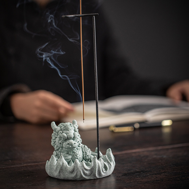 青砂石香薰炉香插倒挂香器创意禅意家用室内线香炉摆件香座摆设,家居饰品,香托/香盘/香座/香插,淘宝优惠券,粉丝福利购,淘宝优惠卷