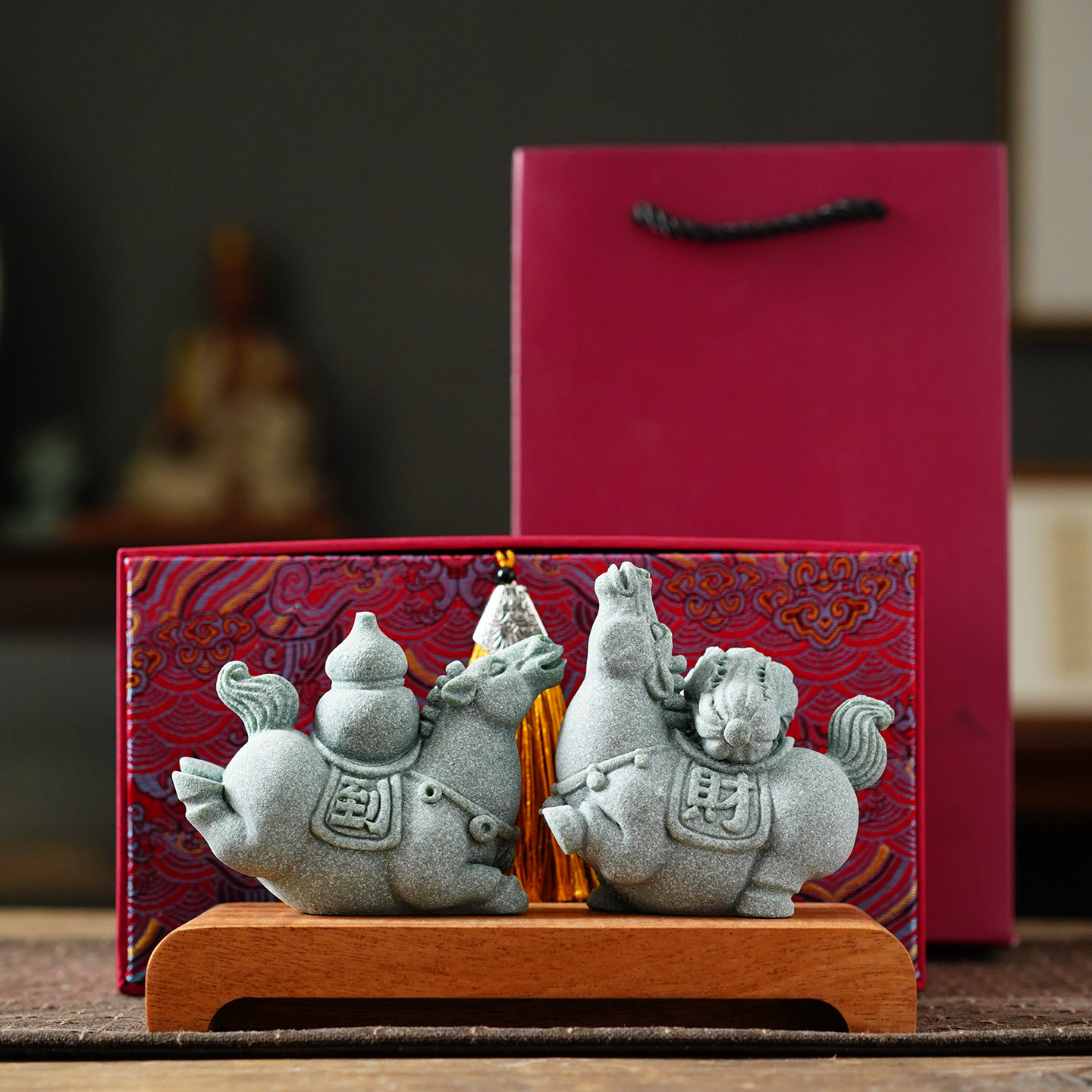 国潮马上有钱招财茶宠摆件创意马上来财小众工位桌面装饰开业礼品,家居饰品,装饰摆件,淘宝优惠券,粉丝福利购,淘宝优惠卷