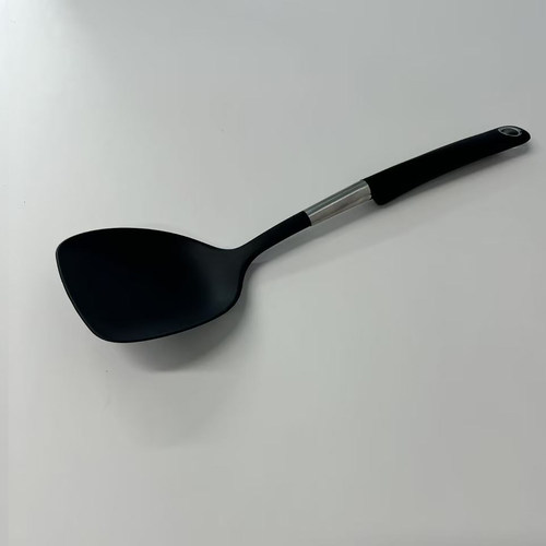 不粘锅炒菜黑色哈特锅铲家用橡胶手柄搅拌勺防滑耐高温炒菜勺子