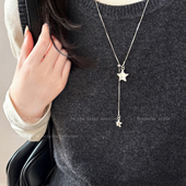 长款 星星可调节项链女款 秋冬小众百搭学生党毛衣链轻奢高级感配饰