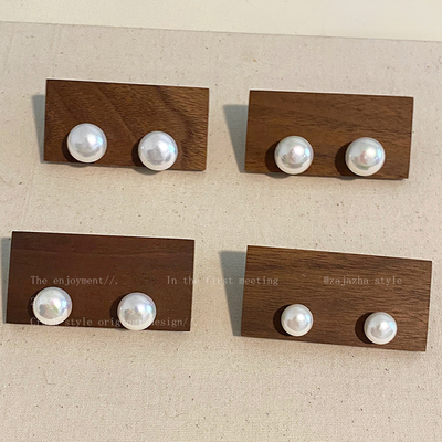 fever同款气质珍珠耳钉女