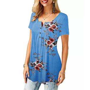 stretch tops shirts ladies womens Casual loose