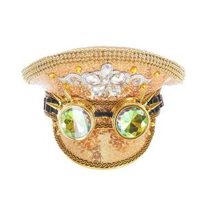 hat performance nightclub hat brim big fan military cap big