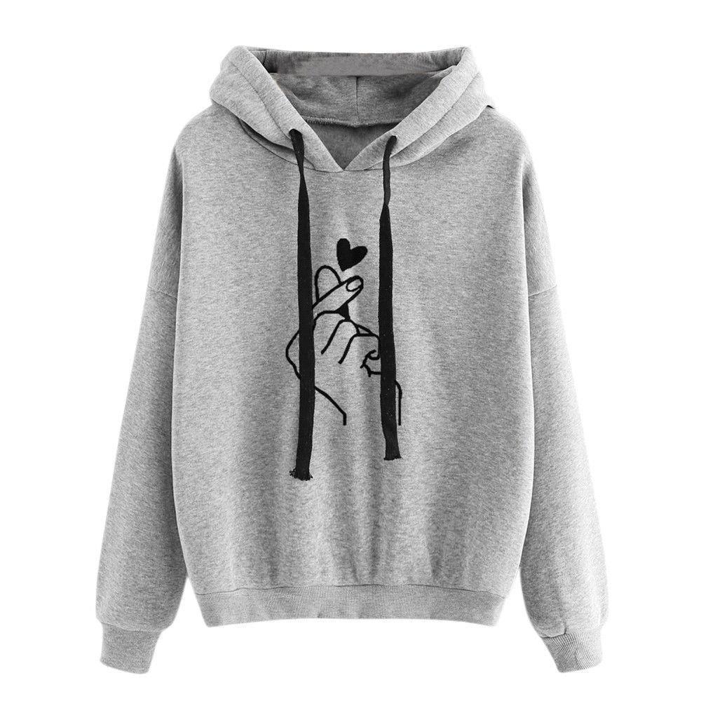 Loose casual refill hooded sweatshirt for women