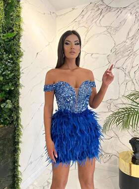 sequined bright gorgeous shoulder evening one Sexy dress