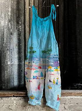 trend casual summer camisole womens shoulder off jumpsuit