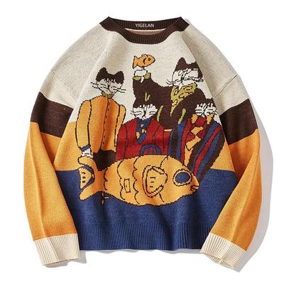 mouse knitwear sweaters cartoon cute woman loose sweatshirt