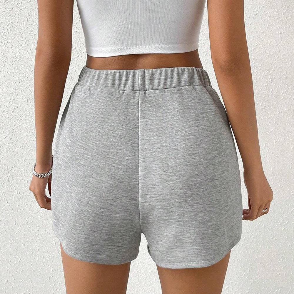 shape sweatpants solid high pants casual baggy wide long