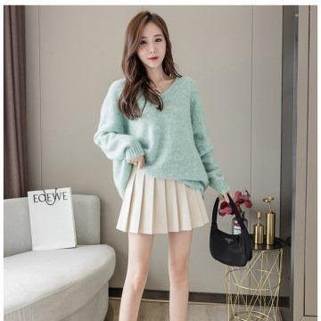 autumn short all-match uniform skirt pleated zipper pants