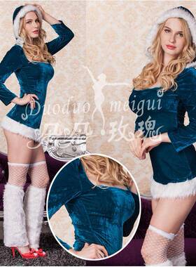 Green elf Christmas costume uniform temptation night stage