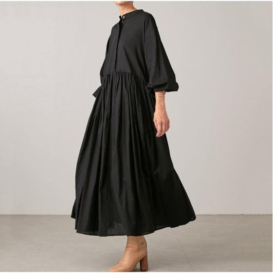 plain abaya dress long front zip women loose robe african