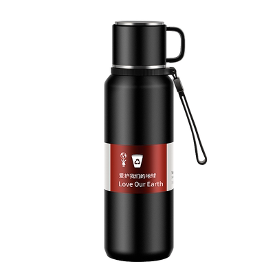 316不锈钢大容量保温杯盖可喝水