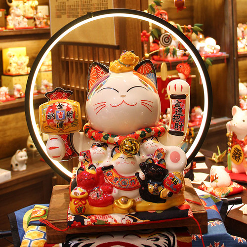 招财猫摆件生意兴隆开业礼品乔迁